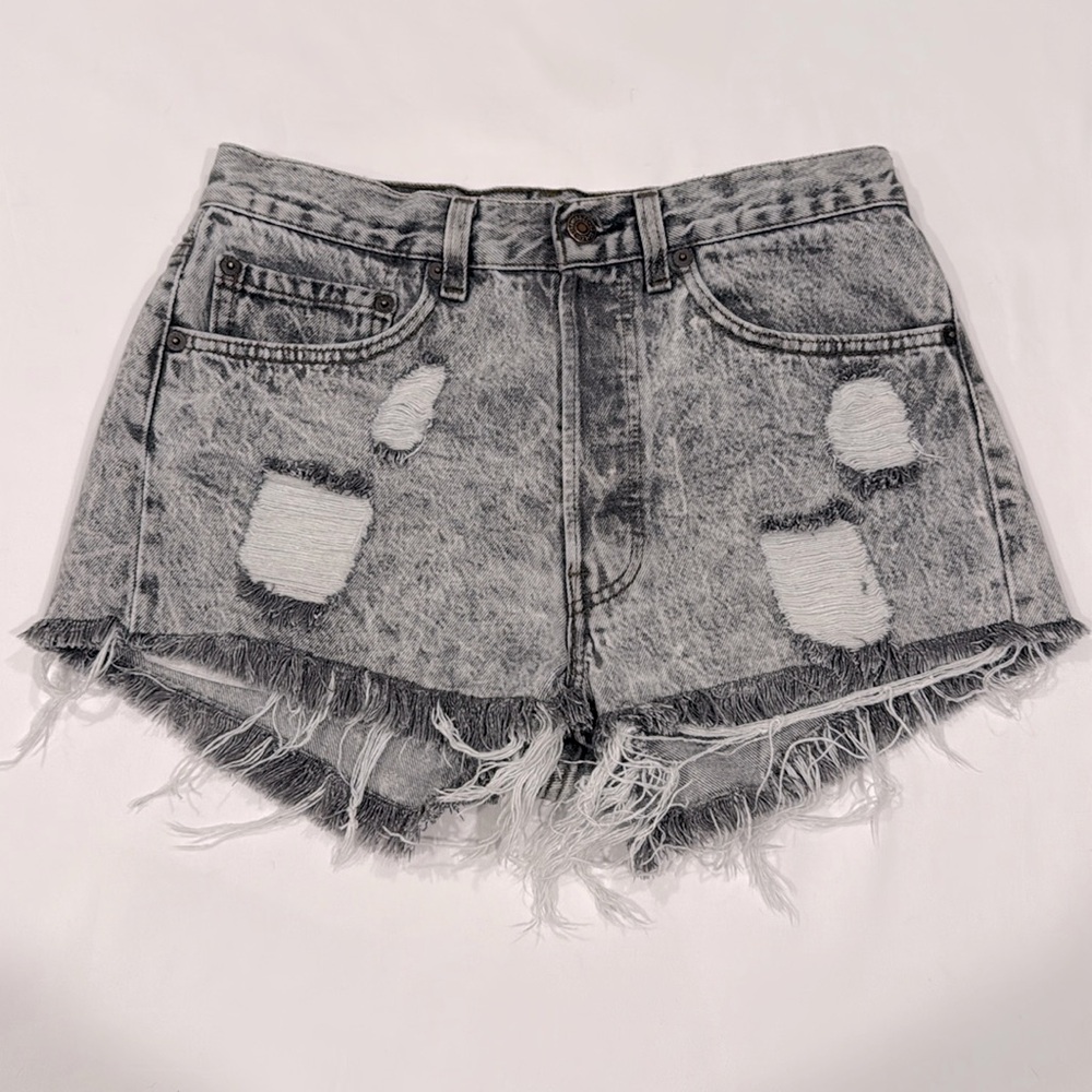 Vtg Levi's 501 Denim Cutoff Shorts Acid Wash USA